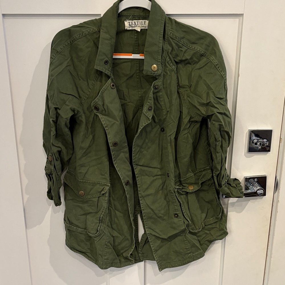 TEXTILE Elizabeth and James Green Utility Jacket